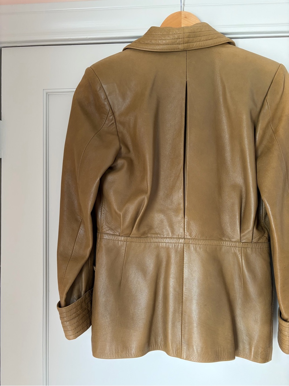 Loewe Brown Leather Shawl-Collar Blazer - Picture 13 of 13